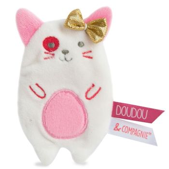 DC3426CHATN - Clip vaniglia/fragola - Gatto (con fiocco dorato)