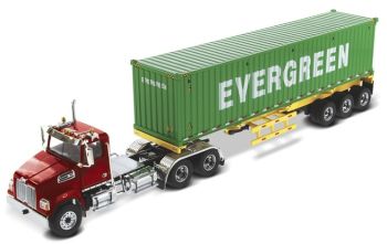 DCM71049 - WESTERN STAR 4700SB 6x4 con portacontainer e container da 40 piedi EVERGREEN