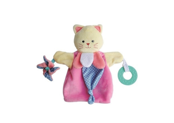 DC3005CHAT - Marionetta gatto rosa 30 cm