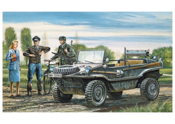 ITA0313 - Veicolo Schwimmwagen da assemblare e verniciare