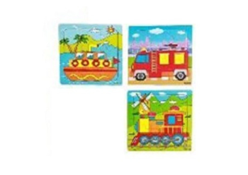 LPLI8710 - 1 Puzzle in legno da 9 pezzi - Modello casuale