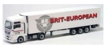 HER280384 - MAN TGA con rimorchio centinato BRIT EUROPEAN