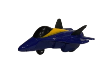 NEW01277G - Aereo da caccia blu e giallo ad attrito