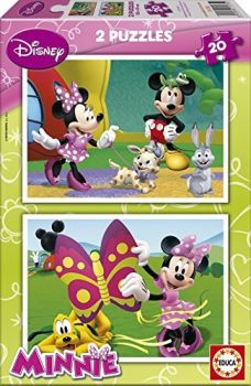EDU15135 - 2 Puzzle 20 Pezzi DISNEY - Minnie