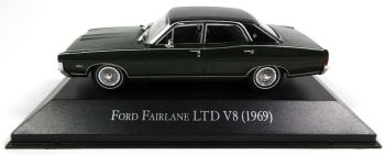 MAGARG41 - FORD Fairlaine LTD V8 1969 berlina 4 porte tetto nero verde venduta in blister