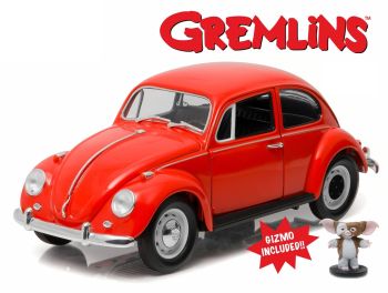 GREEN12985 - Il Maggiolino VOLKSWAGEN del 1967 di Billy Peltzer dal film Gremlins con figura Gizmo inclusa