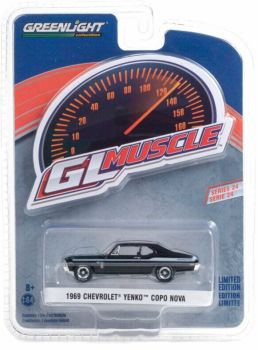 GREEN13290-A - CHEVROLET Yenko Copo Nova 1969 nero GL Muscle Series venduto in blister