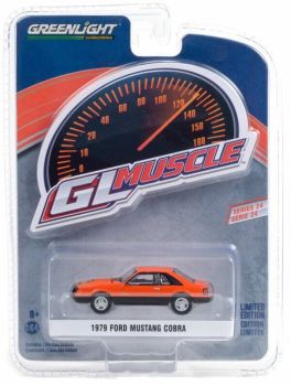 GREEN13290-C - FORD Mustang Cobra 1979 arancione GL Muscle Series venduta in blister