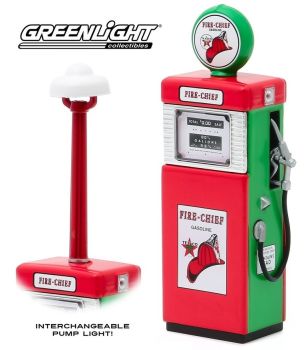 GREEN14080-B - TEXACO Fire Chief Pompa benzina intercambiabile lampione dimensioni altezza 10cm x larghezza 3cm x profondità 2;5cm