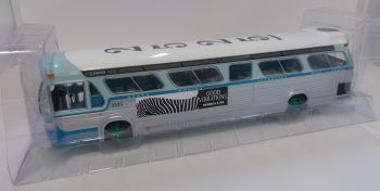 GREEN86544VERT - GENERAL MOTORS Autobus THD #2525 degli anni '60 dal film del 1994 Speed Green Metal Version ruote e telaio verdi