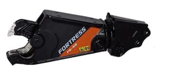 GF118-2-B - Cesoia per rottami nera FORTRESS FS45-R con supporto braccio per escavatori fino a 25 tonnellate