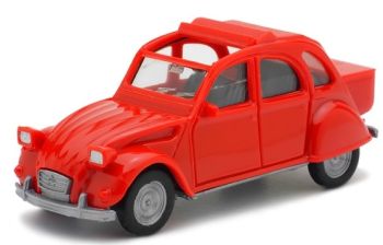 HER027632-002 - CITROËN 2 CV rossa con prolunga del bagagliaio