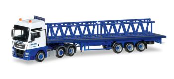 HER306928 - MAN TGX 6x4 Wasel con pianale a 3 assi con carico