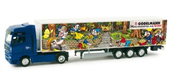 HER157681 - MAN TGA XXL 4x2 con semirimorchio a 3 assi - GODELMANN