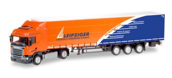 HER307444 - SCANIA R13 HL 4x2 con semi telone 3 assi trasporto Leipziger
