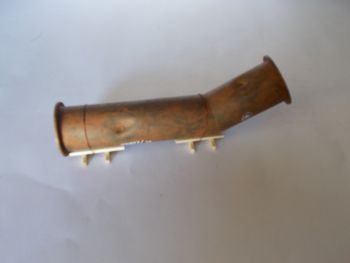HO1043 - Lunghezza arrugginita del gomito del tubo a doppia flangia: 125 mm