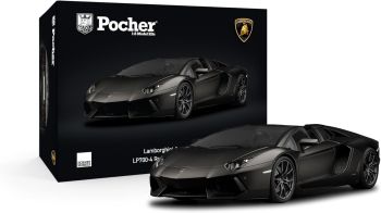 POCHK121F - LAMBORGHINI Aventador LP 700-4 Roadster Nero - Kit da 814 pezzi
