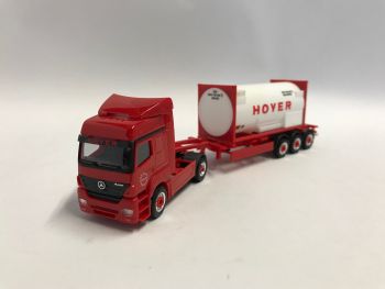 HERHOYER - MERCEDES Actros 4x2 con rimorchio portacontainer HOYER
