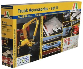 ITA3854 - Accessorio per autogru ITALERI e parti in finitura cromata da montare e verniciare