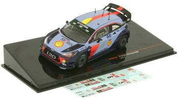 IXORAM645C - HYUNDAI i20 coupé WRC 2017 con varie decalcomanie incluse