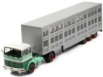 IXOTTR008 - MERCEDES BENZ LPS 1632 1970 4x2 e rimorchio per bestiame