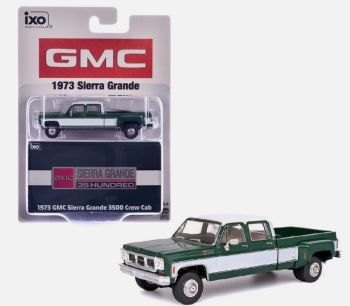 IXO-IA64006 - GMC Sierra Grande 3500 Doppia Cabina 1973 Verde e Bianco in blister