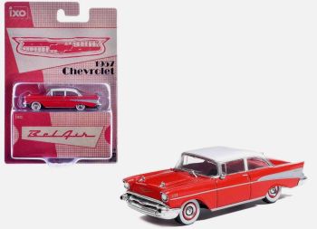 IXO-IA64008 - CHEVROLET Bel-Air 1957 Rosso e Bianco in blister
