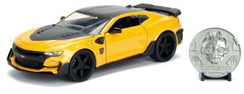 JAD253115002 - CHEVROLET Chevy Camaro 2016 Bumblebee giallo dal film Transformers con medaglia inclusa