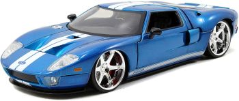 JAD253203013 - FORD GT 2005 Fast And Furious blu con strisce bianche