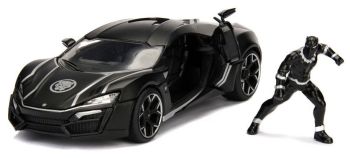 JAD253225004 - LYKAN Black Hypersport Black Panther Marvel Avengers con personaggio incluso