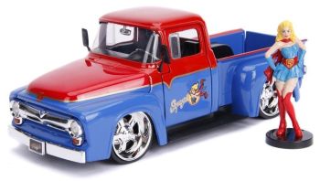 JAD253255008 - FORD F-100 Pick-up Truck 1956 DC Comics Supergirl con figura inclusa