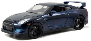 JAD97036 - NISSAN GT-R R35 2009 cappuccio in carbonio scuro metallizzato blu di Brian Fast And Furious