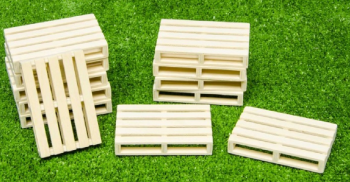 KID610023 - Set di 6 pallet in legno in miniatura