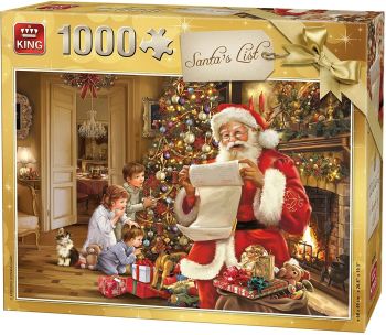 KING05767 - Puzzle da 1000 pezzi La lista di Natale