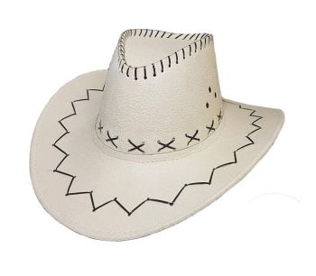 LP00006 - Cappello da cowboy bianco