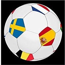 LPB22290 - Pallone da calcio gonfiabile - EURO 2016 - 25 cm