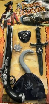 LPE50242A - Kit pirata con fucile; gancio; pugnale e accessori
