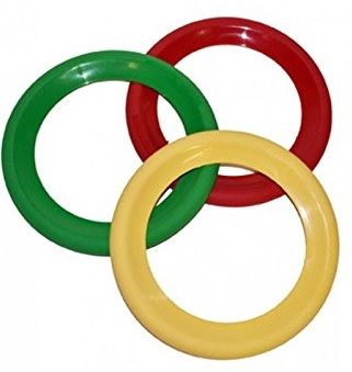 LPE55098 - set di 3 anelli da giocoleria - 20 cm