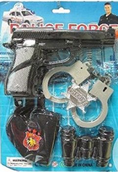LPLI2171 - Kit accessori poliziotto - 5 pezzi