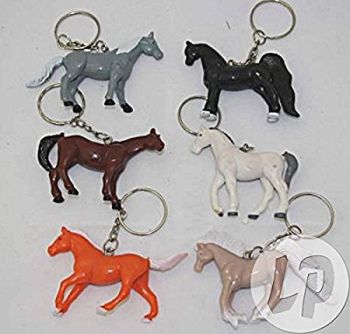 LPP6522 - Portachiavi cavallo - 6 cm - Colore casuale