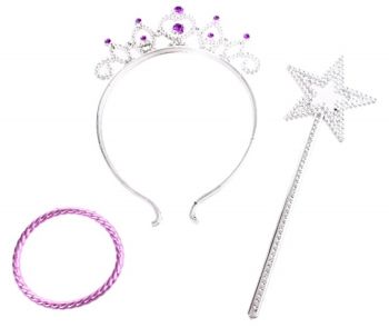 LPT12079 - Lotto di 6 corone; 6 bracciali e 6 bacchette