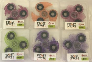 LPT35973 - Glitter a mano Spinner Design - Colore e modello casuali