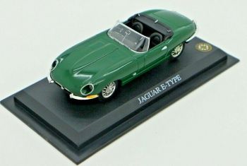 MAGDPETYPE - JAGUAR E-Type 1964 cabriolet aperto verde venduto in blister danneggiato
