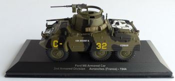 MAGMIVFORDM8 - Auto blindata leggera FORD M8 2a divisione corazzata Battaglia di Avranche Normandia Francia 1944