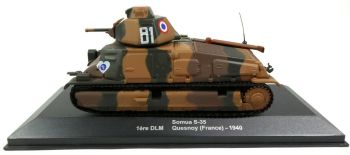 MAGMVSOMUA - Carro armato francese SOMUA S-35 1° DLM Quessnoy Francia 1940