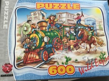 MAX6000501 - Puzzle 600 Pezzi Locomotiva - 48;5 x 33;5 cm