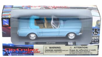 NEW48013T - FORD Mustang decappottabile blu 1966