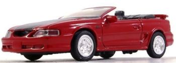 NEW48013X - Cofano FORD Mustang GT cabriolet rosso del 1994 con strisce nere
