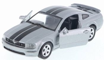 NEW50433Y - FORD Mustang grigio con strisce nere