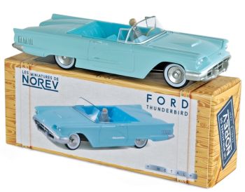 NOREVCL2712 - FORD Thunderbird Aquamarine 1960 decappottabile blu con conducente